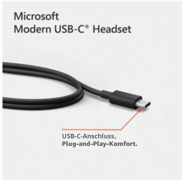 Microsoft Modernes USB-C Headset BtoBCasque filaire MS Modern USB-C