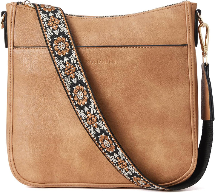 BOSTANTEN Damen Handtasche Kleine Umhängetasche aus PU Leder Schultertasche für Frauen Crossbody Bag