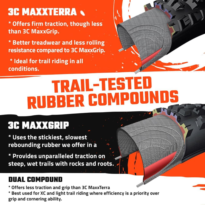 'Maxxis Forekaster - Dual Compound - Mountain Bike Tire - 27.5'', 29'' - MTB Tire' 1size, 1size