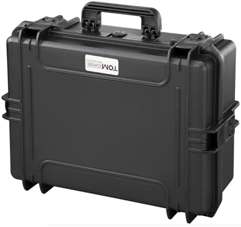 TOMcase wasserdichter Outdoor Case 56x43x22 cm mit Rasterschaumstoff/Würfelschaumstoff; IP67 Transpo