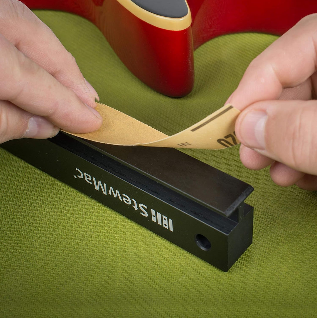 StewMac Griffstange Untersaiten-Nivellierer, 45,7 cm Länge – Vollhals-Bund-Nivellierwerkzeug – Die o