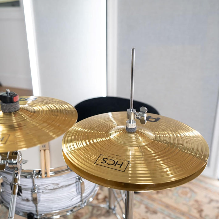 Meinl Cymbals HCS Hihat 13 Zoll (Video) Schlagzeug Becken – Paar – (33,02cm) Messing, Traditionelles
