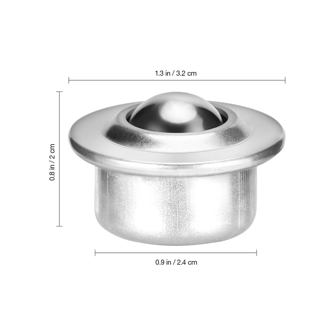 Housoutil 20 Stück 5/8- Rollen- Kugellager 360º- Drehung Universal- Kugelrollen Universal- Förderrol