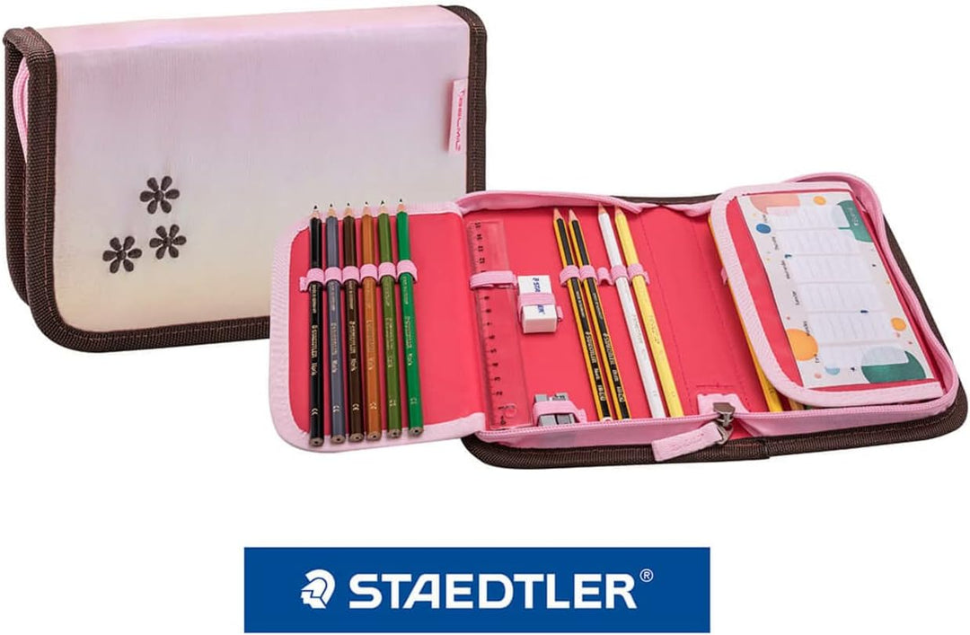 Belmil Premium Compact Plus ergonomisches Schulranzen Set 5 - teilig, AGR, Brustgurt, Hüftgurt, Magn