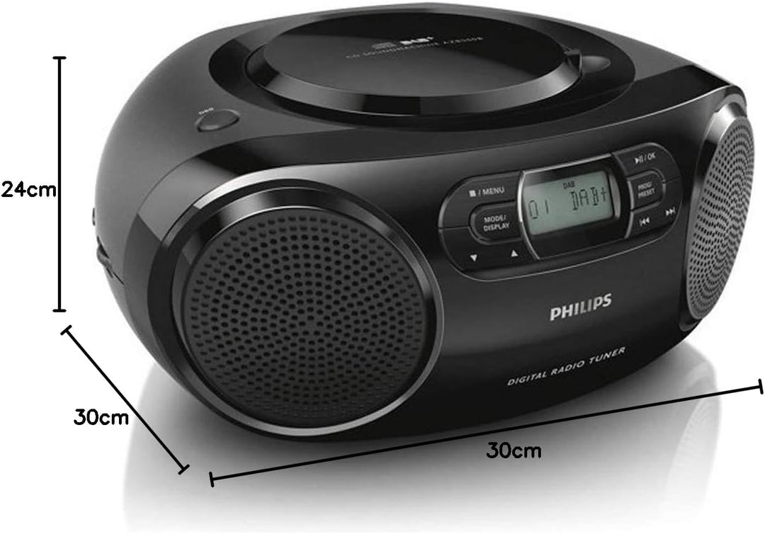 Philips CD-Player AZB500/12 DAB+ Radio (DAB+/UKW, Dynamic Bass Boost, CD-Wiedergabe, Shuffle-/Repeat