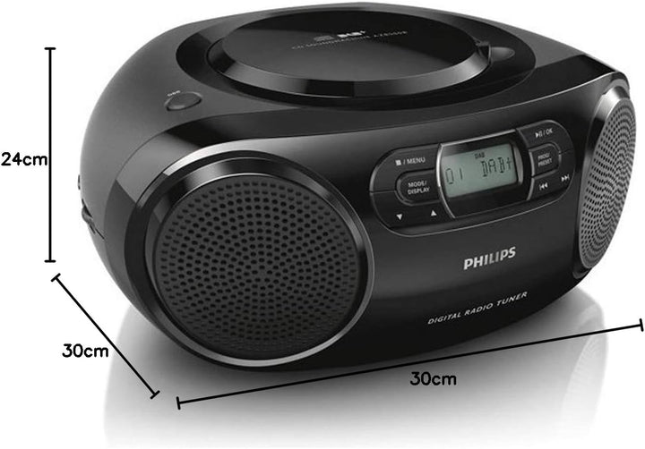 Philips CD-Player AZB500/12 DAB+ Radio (DAB+/UKW, Dynamic Bass Boost, CD-Wiedergabe, Shuffle-/Repeat