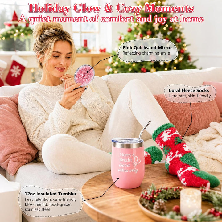 Adventskalender für Frauen 2025 - Weihnachtskalender mit Beauty-Produkten, Schmuck, Accessoires - Pe