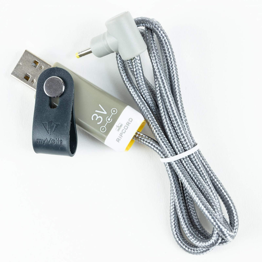 myVolts Ripcord-USB-Ladekabel mit 3V DC Ausgangsstecker kompatibel mit Nintendo Gameboy Pocket, Game