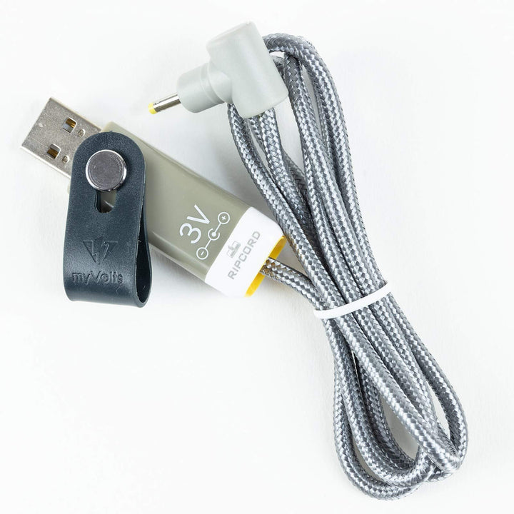 myVolts Ripcord-USB-Ladekabel mit 3V DC Ausgangsstecker kompatibel mit Nintendo Gameboy Pocket, Game