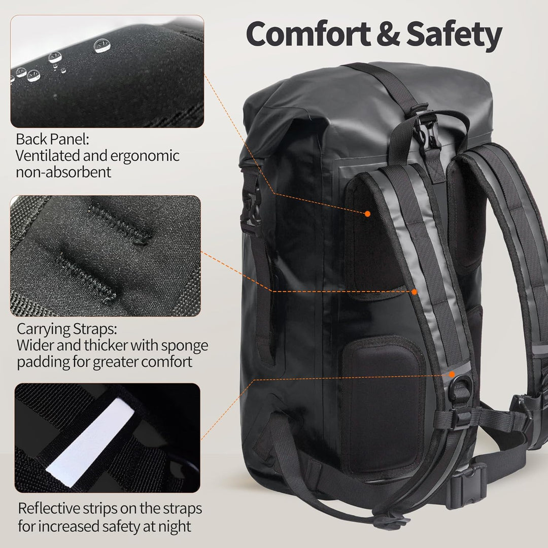 Origem Wasserdichter Rucksack, 35L/55L/85L Rolltop Rucksack Wasserdicht, Dry Bag mit Computereinsatz