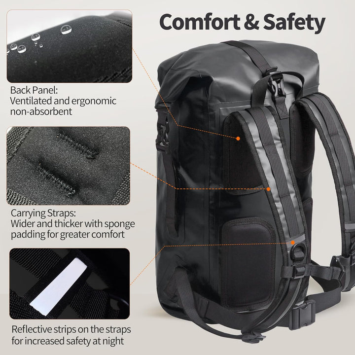 Origem Wasserdichter Rucksack, 35L/55L/85L Rolltop Rucksack Wasserdicht, Dry Bag mit Computereinsatz