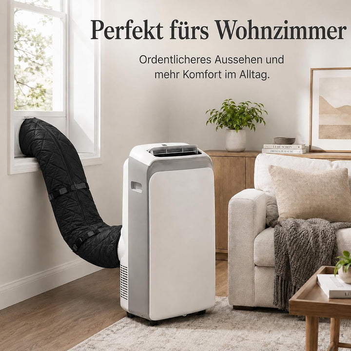 Schlauch Abdeckung für tragbare Klimaanlagen, 2 Stück 149×58cm Klimaanlage Abluftschlauch Isolierung