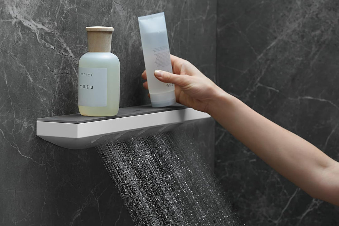 hansgrohe Schulterbrause Rainfinity (500mm mit 1 Strahlart und Duschablage) chrom Chrom ohne Brauseh