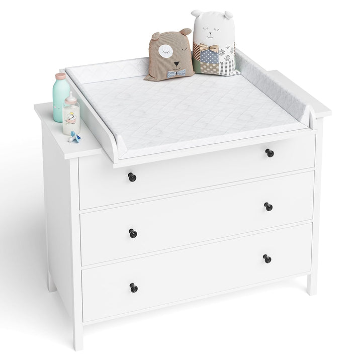 BELLABINO Oti Wickelaufsatz – Wickeltischaufsatz für Malm, Hemnes, Nordli Kommoden – hochwertiger Au