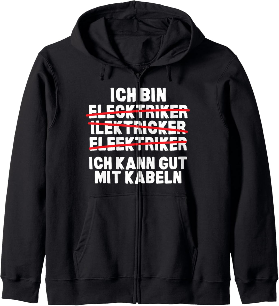 Ich Bin Elektriker Elektrotechnik Elektroniker Geschenk Kapuzenjacke