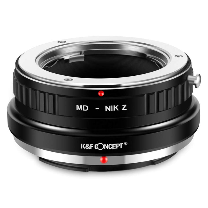 K&F Concept MD-NIK Z Bajonettadapter Objektiv Ring für Minolta MD MC Objektiv auf Nikon Z 7 und Niko