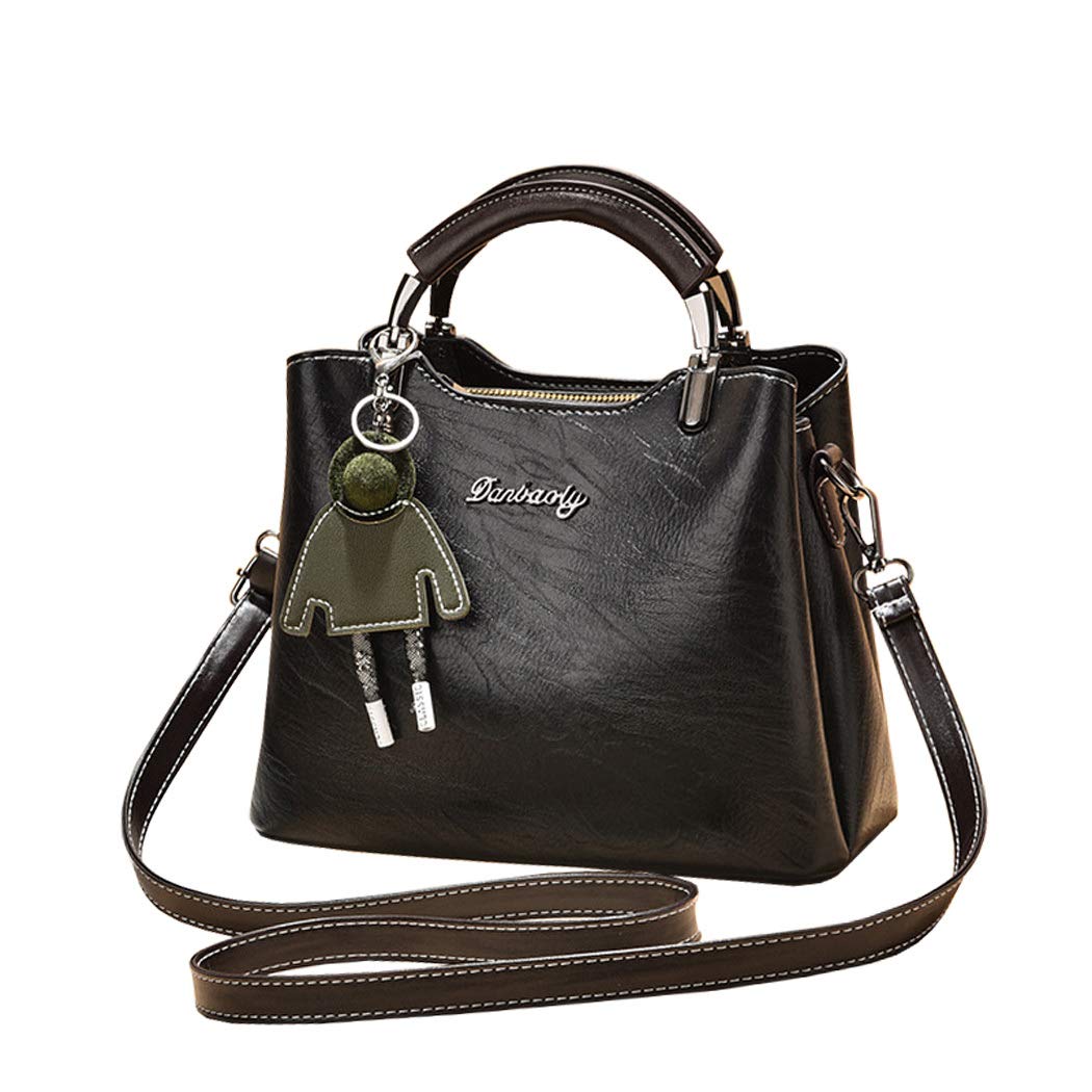 BUKESIYI Damen Tasche Umhängetasche Handtasche Frauen Klein Schultertasche Weekender Lack PU Leder C