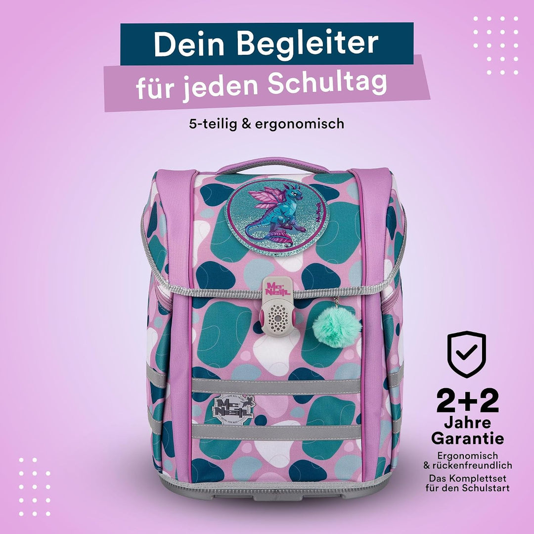 McNeill Schulranzen-Set PERFECTO, 5tlg. - Kollektion 2024, Barba
