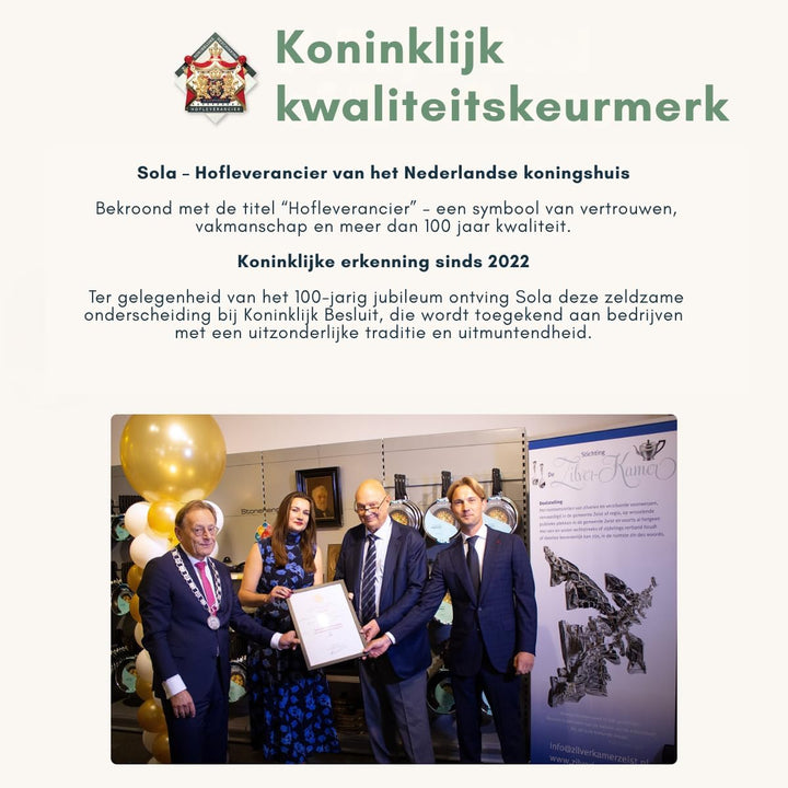 Sola Lotus Besteck Set - 8 Personen Essbesteck - 70 Teilig, 18/10 Rostfreiem Stahl - Robustes & Eleg