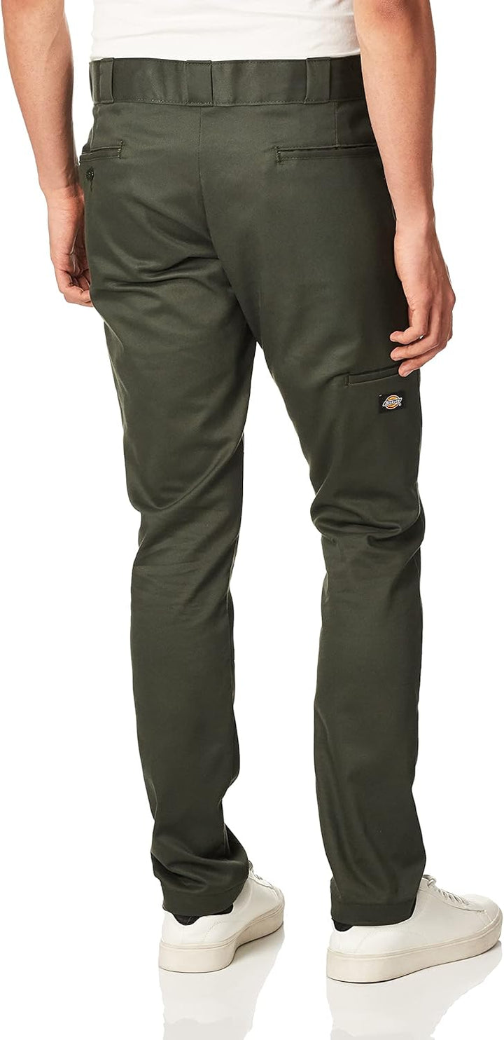 Dickies Herren Skinny Straight Double Knee Arbeitshose 28W / 30L Olivgrün, 28W / 30L Olivgrün