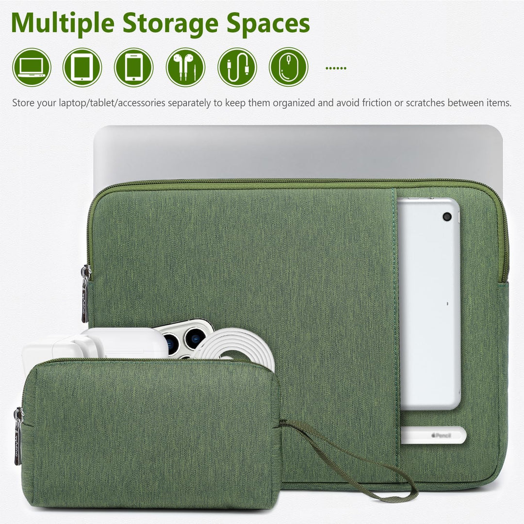 HYZUO 14-15 Zoll Laptop Tasche Set für MacBook Air 15 M4 M3 M2, MacBook Pro 15, 15" Surface Laptop,