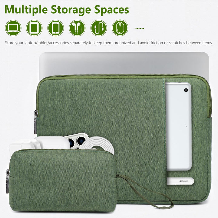 HYZUO 14-15 Zoll Laptop Tasche Set für MacBook Air 15 M4 M3 M2, MacBook Pro 15, 15" Surface Laptop,