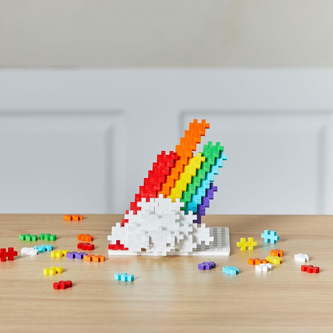Plus-Plus 3976 Geniales Konstruktionsspielzeug, Regenbogen, Kreativ-Bausteine, Bausteineset für Kind