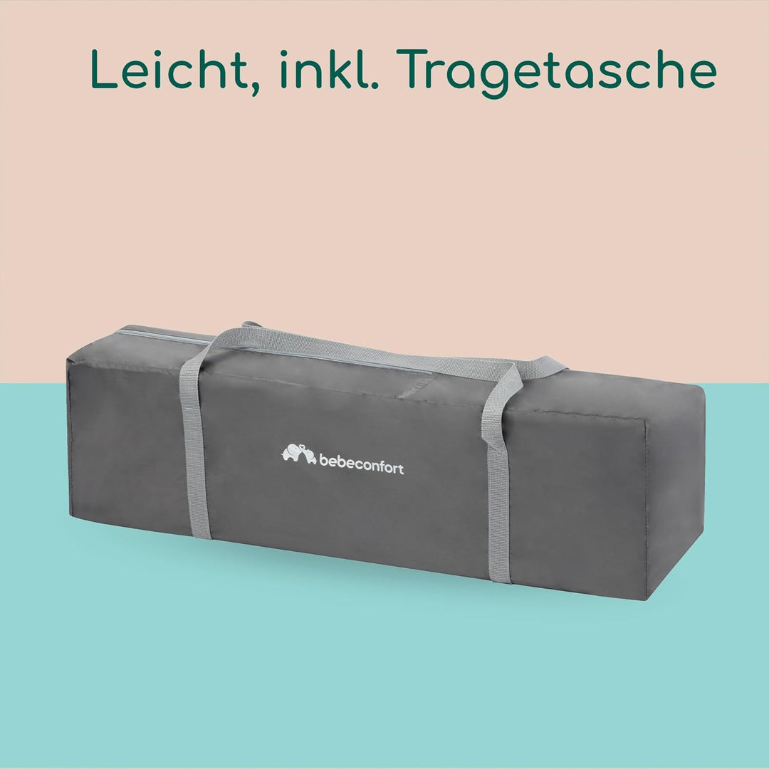 Bebeconfort Reisebett Soft Dreams, Zusammenklappbares Kinder-Reisebett inkl. Transporttasche, Höhenv