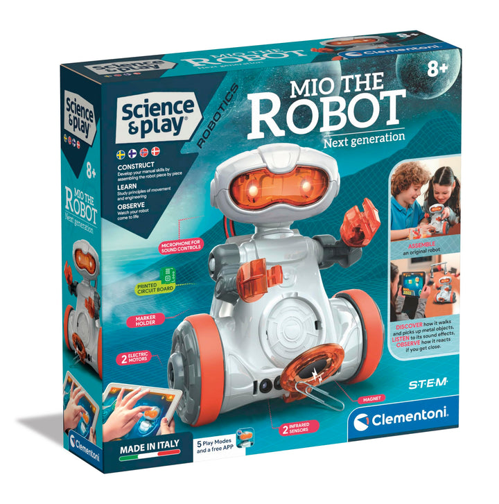 Clementoni - 78827 - Science & Play Robotics - Mio The Robot - Roboter Kinderprogrammierung, Auf Sch