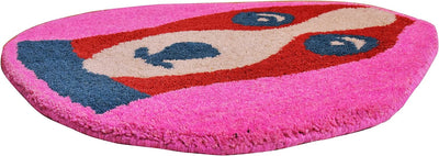 Purpledip Door Mat Dog Shape: Thick, Soft, Non-skid Floor Carpet Rug(10749)