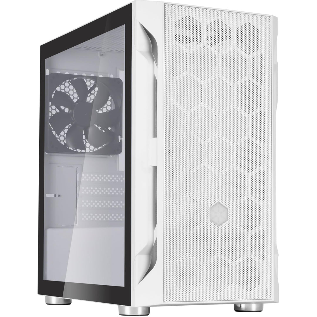 Silverstone SST-FAH1MW-G - Fara H1M Micro-ATX Gaming Computer Chassis, Weiss