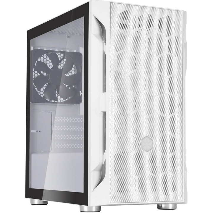 Silverstone SST-FAH1MW-G - Fara H1M Micro-ATX Gaming Computer Chassis, Weiss