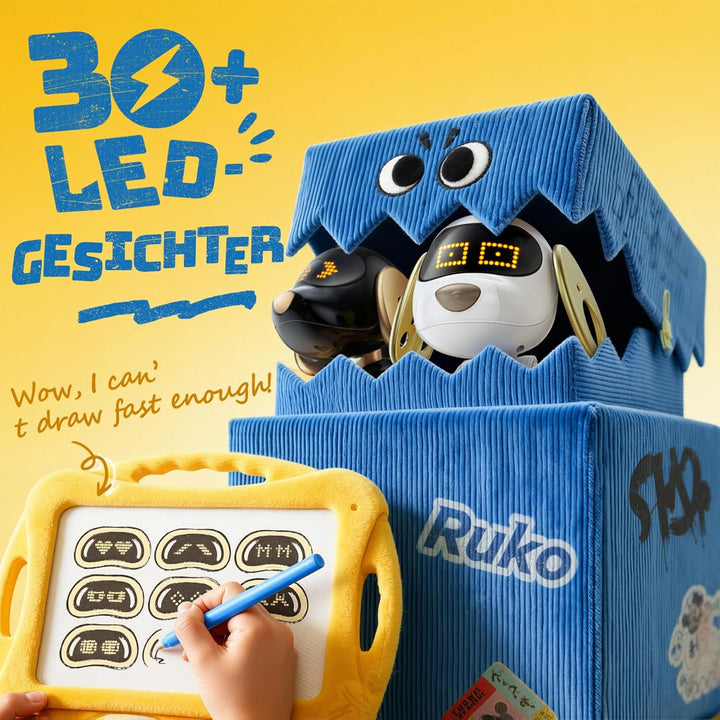 Ruko 18011 Roboter Hund Weiss &amp; Schwarz