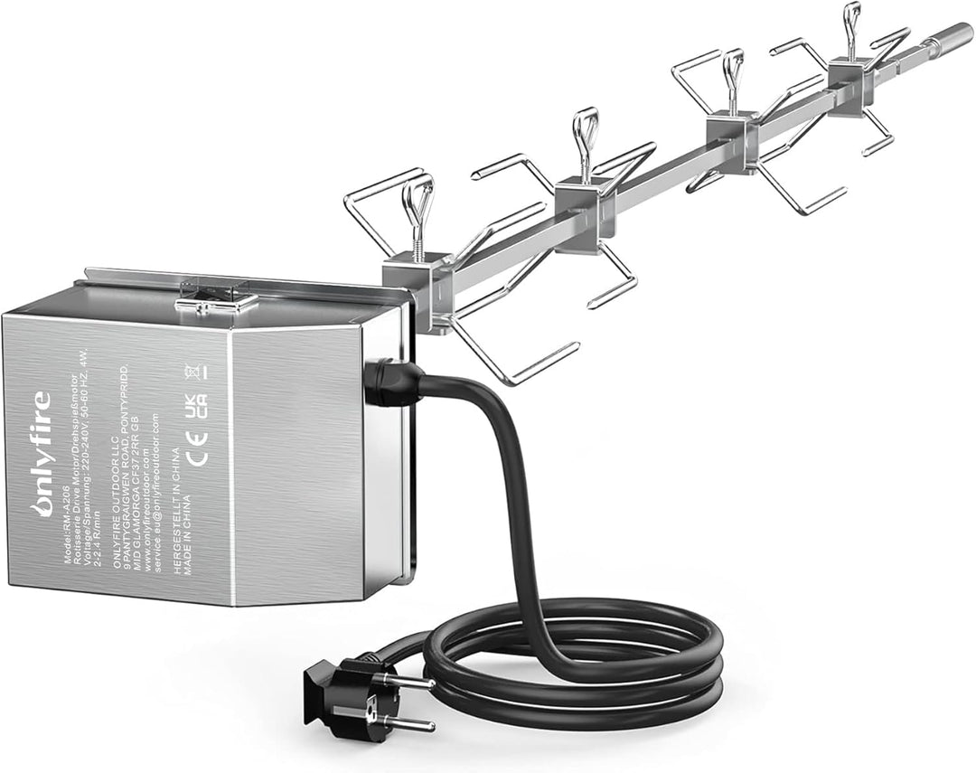 Onlyfire Edelstahl Grillspiess Set geeignet für die Verwendung mit Weber 7653 Weber Genesis II 400&