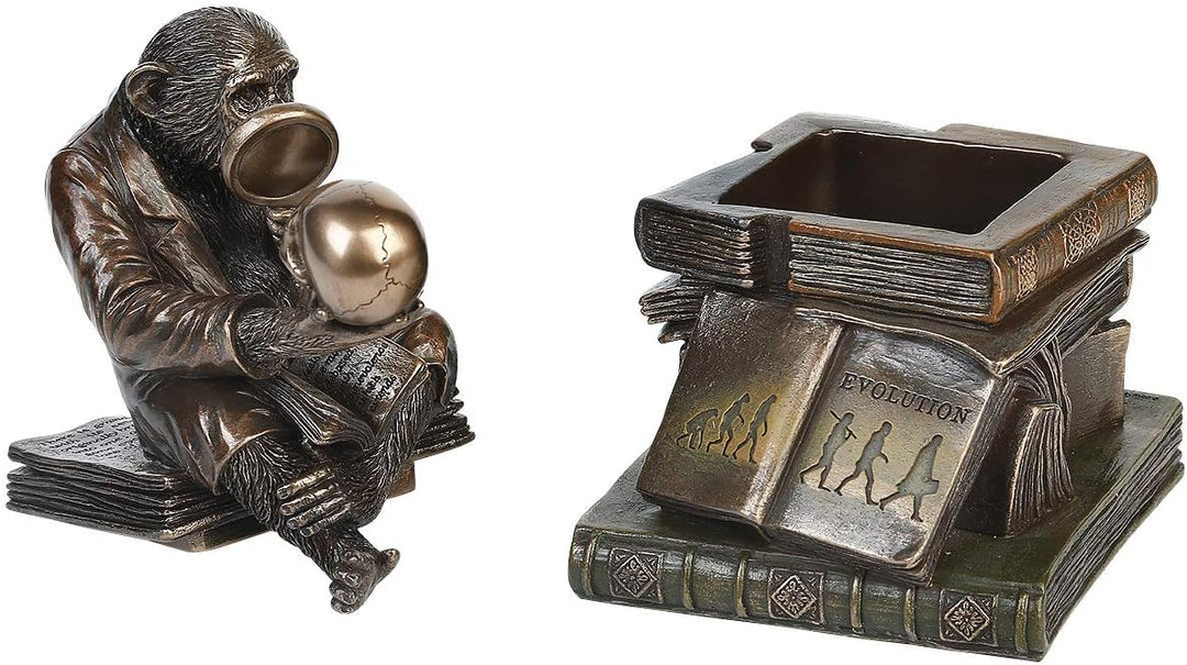 Nemesis Now Darwinism of Evolutionary Theory Box, Bronze, Harz, 17,5 cm