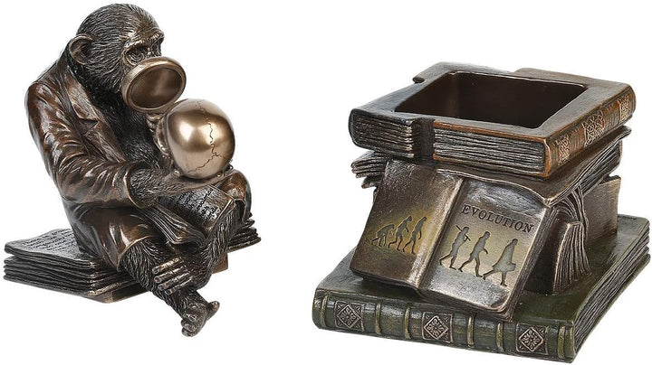 Nemesis Now Darwinism of Evolutionary Theory Box, Bronze, Harz, 17,5 cm