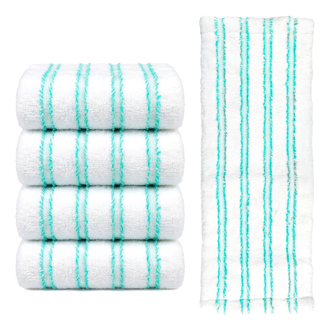 Yikki Bodenwischer Ersatzbezug für Leifheit Profi XL Micro Duo/Cotton Plus | 4 Stück Mikrofaser Ersa