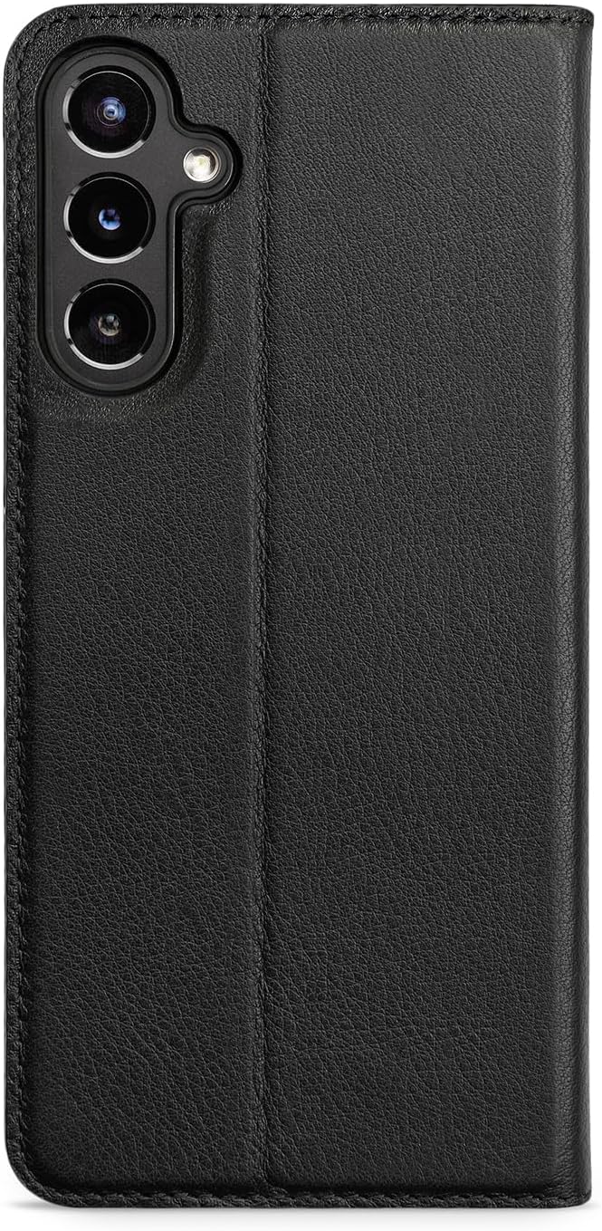 WIIUKA Hülle für Samsung Galaxy A53, Premium Leder, mit Kartenfach, extra Dünn, Handyhülle mit Stand