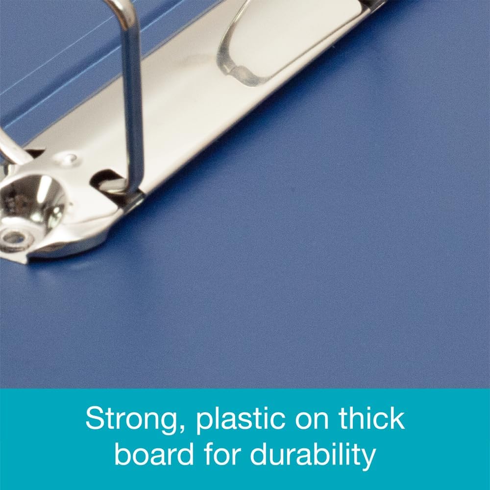 Elba Ringmappe PVC hochkant, 4 D-Ringe, 30 mm Kapazität, A3, 1 Stück, blau 1 blau, 1 blau