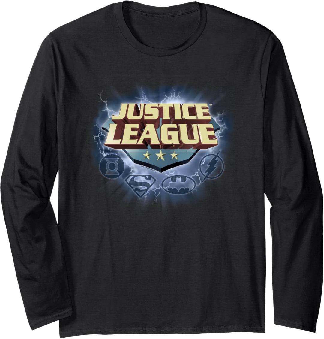 Justice League Storm Logo Langarmshirt