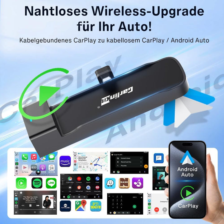 Carlinkit FireDrive Link Pro HDMI Car TV Converter für Fire TV Stick Streaming, Drahtloser Apple Car