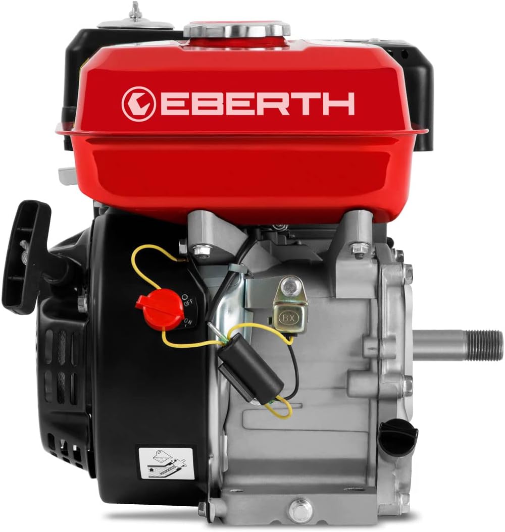 EBERTH 6,5 PS 4,8 kW Benzinmotor Standmotor Kartmotor Antriebsmotor mit 19,05 mm Ø Welle mit AG, Ölm