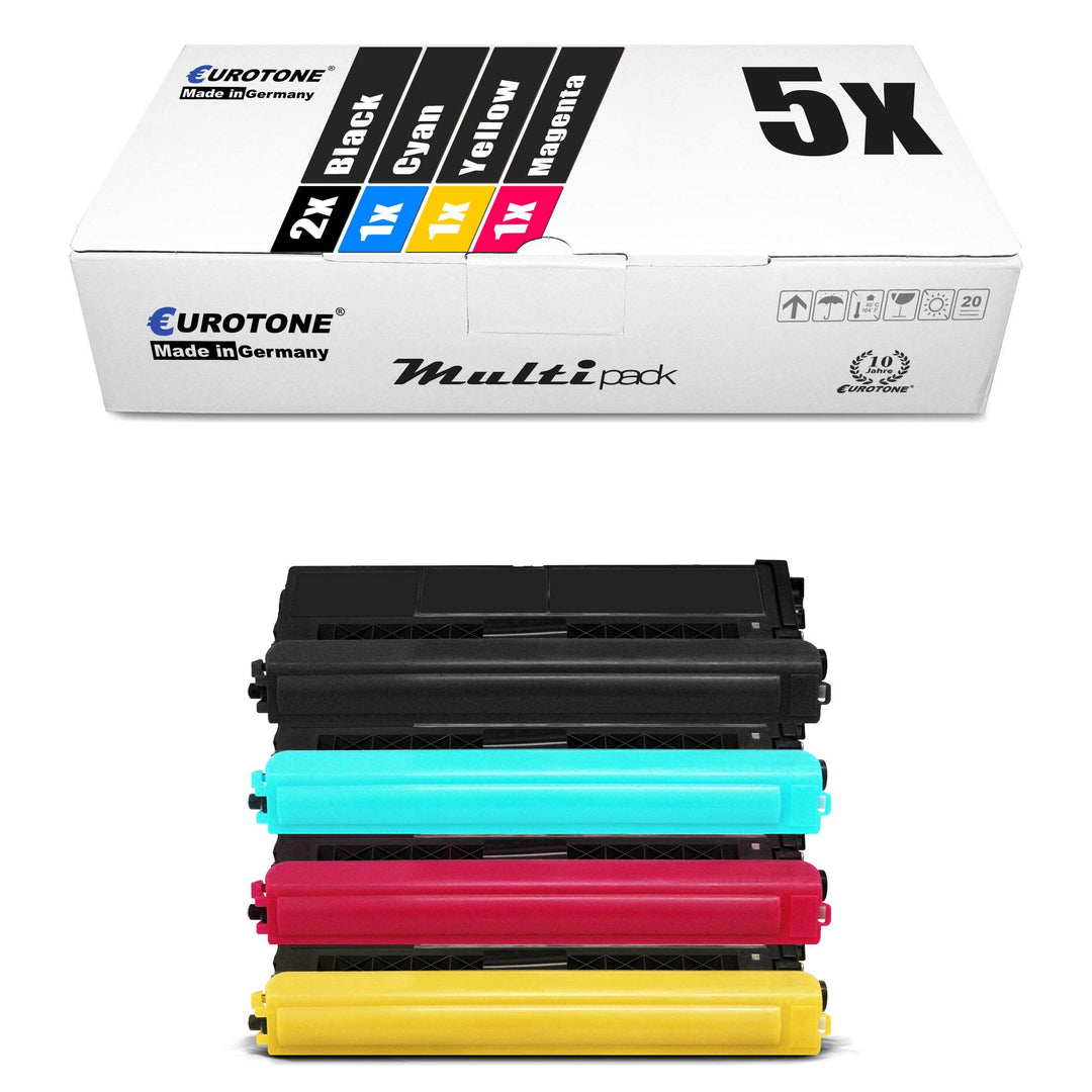 5X Müller Printware Toner für Brother MFC-L 9550 CDWT CDW ersetzt TN900 TN 900 Schwarz Blau Rot Gelb