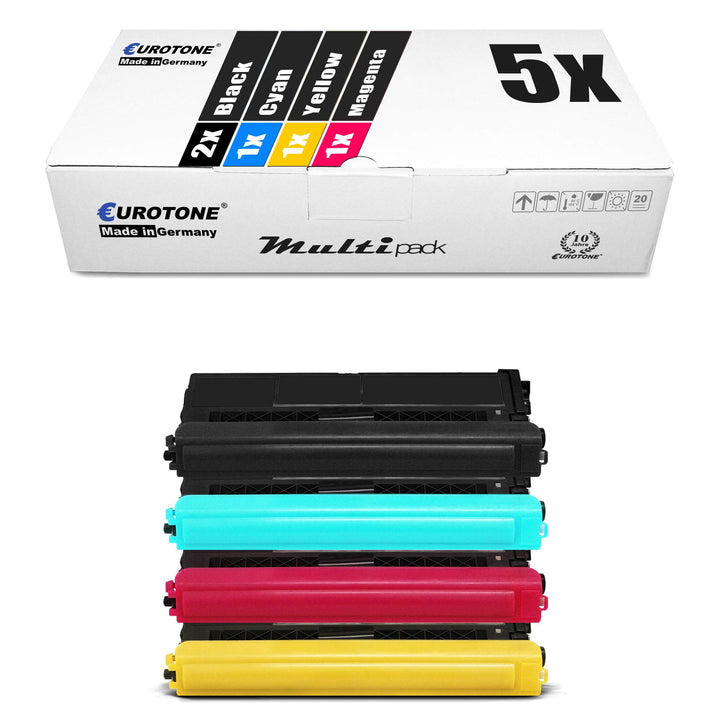 5X Müller Printware Toner für Brother MFC-L 9550 CDWT CDW ersetzt TN900 TN 900 Schwarz Blau Rot Gelb