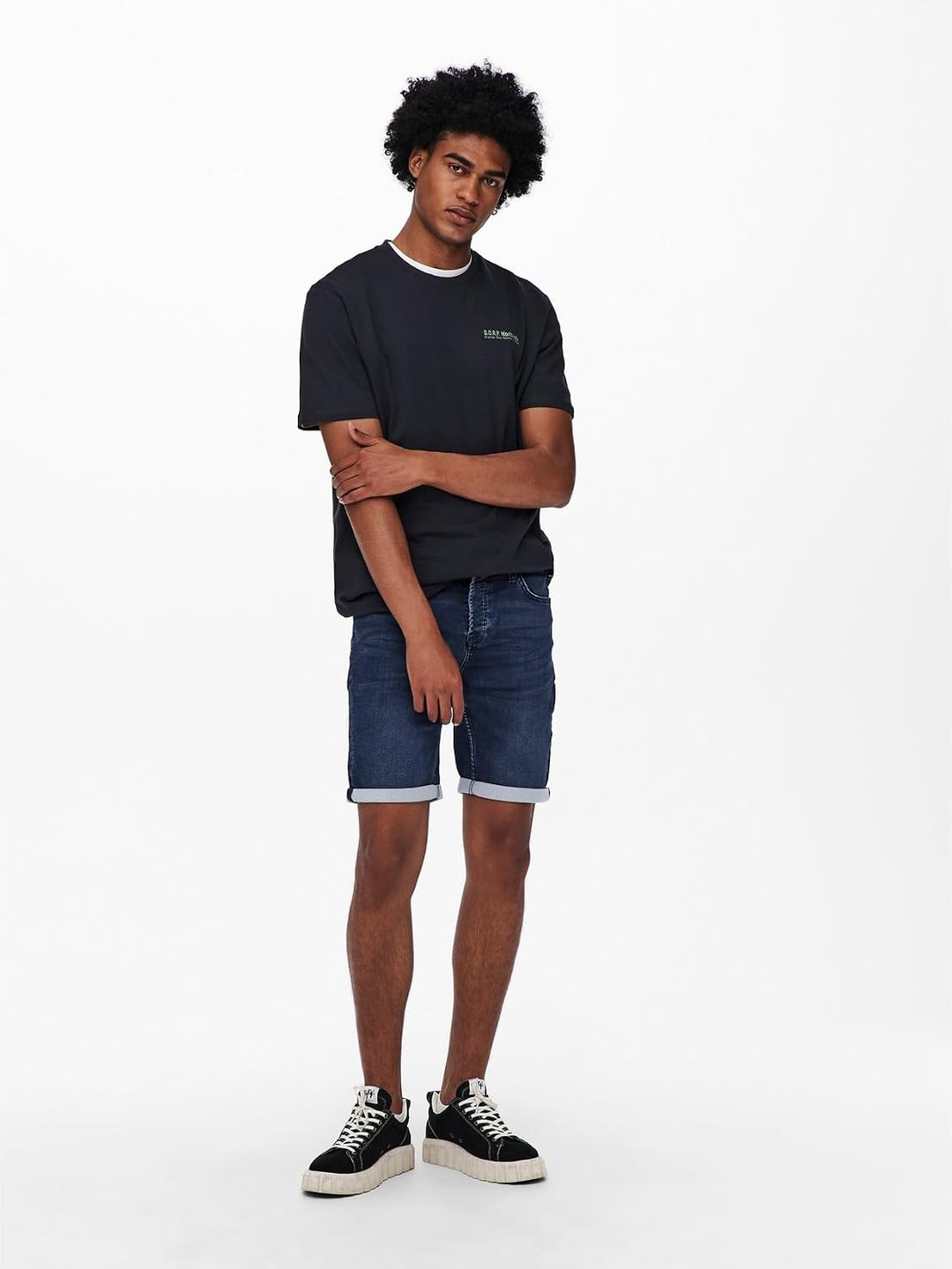 ONLY &amp; SONS Herren Jeans-Shorts, M