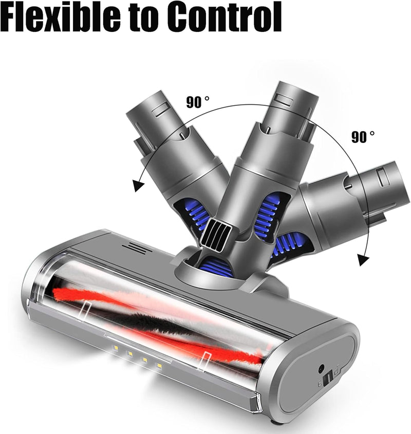 Italdos Elektrische Walzenbürste, motorisiert, Turbo, kompatibel mit Dyson V6 DC58 DC59 DC61 DC62, s