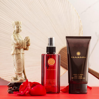 GESCHENKSET KÖRPER I ORIENTAL ROSE, Duschgel & Körperlotion (Reisegrösse), 90ml + 45g