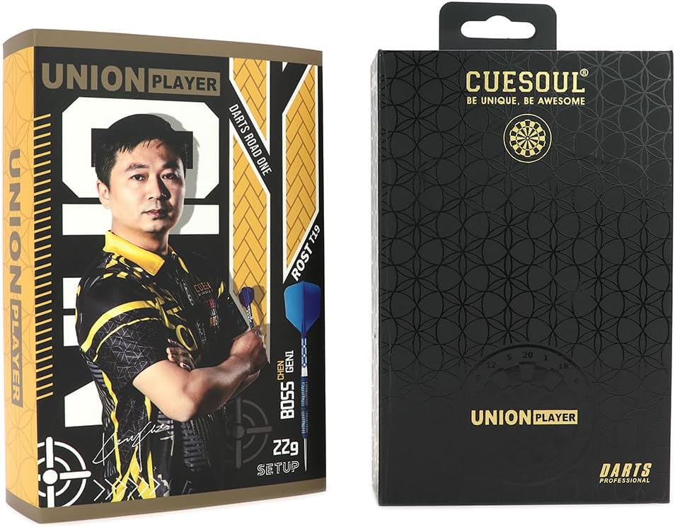 CUESOUL "BOSS CHEN GEN1 22g Dart-Set mit 90% Wolfram-Stahlspitze CSDP-BCYG1-22g, CSDP-BCYG1-22g