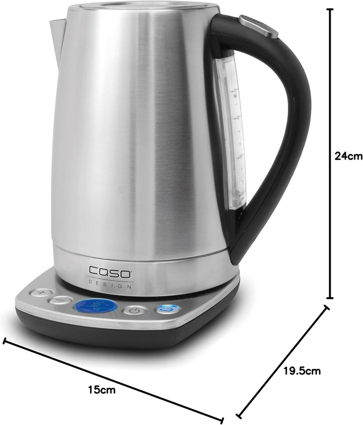 Caso WK 2200 electric kettle 1.7 L 2200 W Black Stainless steel