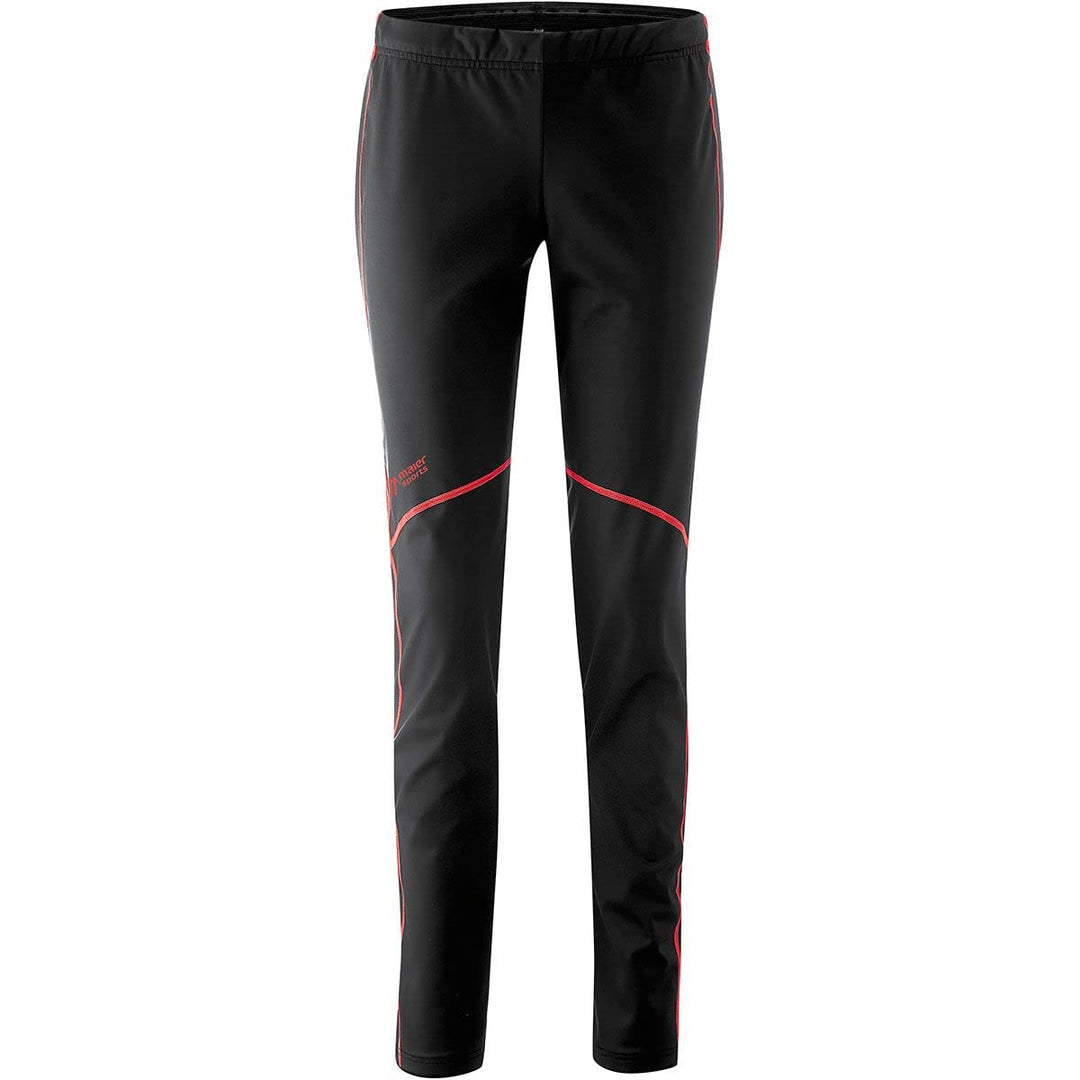 Maier Sports Damen TelfsCC Tight W Telfscc Tight W 36 Black / Hot Coral, 36 Black / Hot Coral